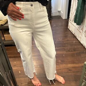 ZARA white denim jeans size 4